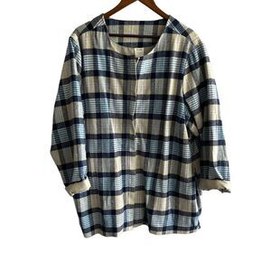 Blair Blue Plaid Coat